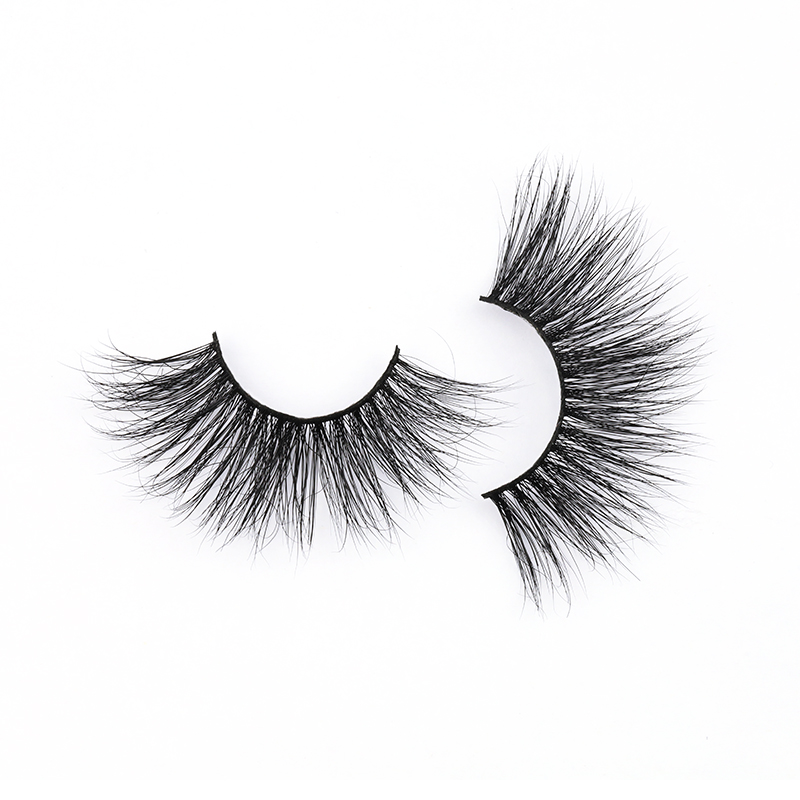 Wholesale Price 100% Real Mink Fur 5D 25mm Strip Lashes with Private Label in the US YY122